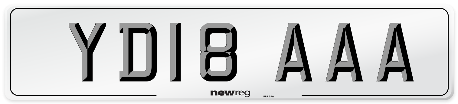YD18 AAA Number Plate from New Reg